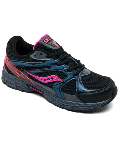 Saucony Big Kids Ride Millennium Casual Sneakers From Finish Line In Multi