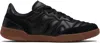 Saucony Black 586i Leather Sneakers In Multi