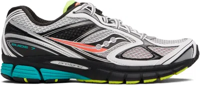 Saucony Black & White Progrid Guide 7 Sneakers In Multi