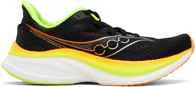 Saucony Black & Yellow Endorphin Speed 5 Sneakers