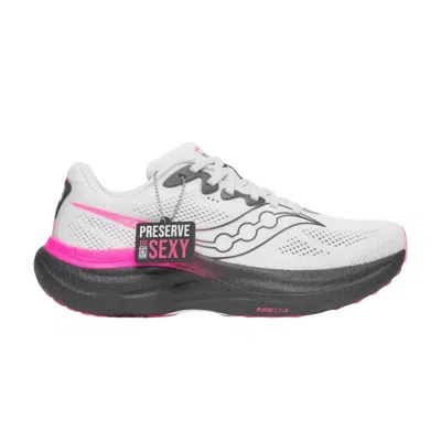 Pre-owned Saucony Black Girls Run! X  Wmns Ride 19  'fog' | White | Women's Size 6.5