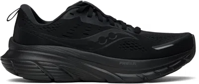 Saucony Black Guide 18 Sneakers In Triple Black