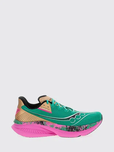 Saucony Green Color Block Sneakers