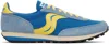 Saucony Blue & Yellow Trainer 80 Original Sneakers In Blue/mustard