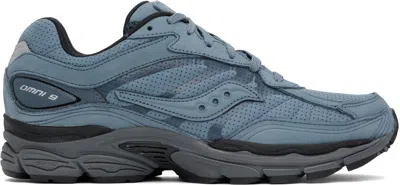 Saucony Blue Progrid Omni 9 Reinvention Sneakers In Blue/caviar