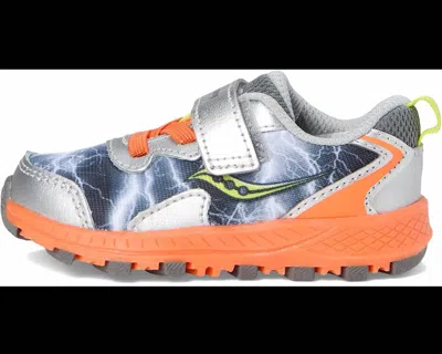 Saucony Kids' Boy's Flash Ac Jr Sneaker In Grey/orange