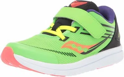 Saucony Kids' Boy's Kinvara 12 Jr Running Shoe - Wide In Neon Green