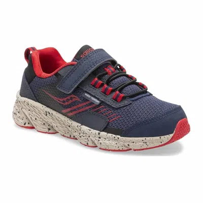 Saucony Kids' Boy's Wind Shield Sneakers In Red In Blue