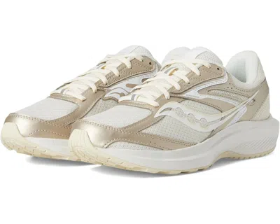 Saucony Cohesion 17 Sneakers Women's Almond Low Top Running Shoes Gal1528 In White