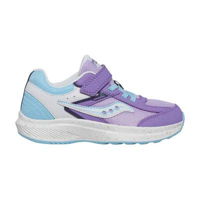 Pre-owned Saucony Cohesion Kdz A/c Big Kid 'purple Blue' | Kid's Size 3