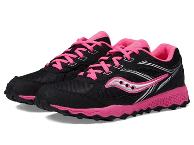 Saucony Cohesion Tr14 Ltt (little Kid/big Kid) Girl's Shoes Black/pink : 13.5 Little Kid W, Leather/syntheti