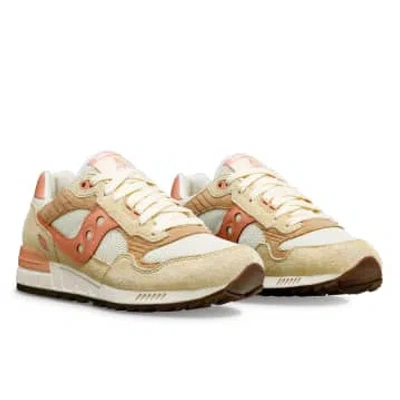 Saucony Cream Salmon 5000 Mujer Shadow Shoes In Neutrals