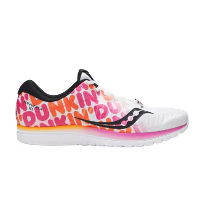 Pre-owned Saucony Dunkin' X Kinvara 10 'classic Dunkin' Print' | White | Men's Size 13