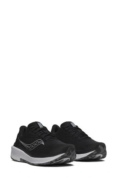 Saucony Echelon 10 Hybrid Running Shoe In Black/ Silver