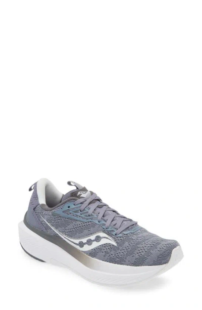 Saucony Echelon 9 Running Shoe In Iris/carbon