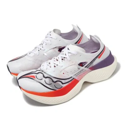 Pre-owned Saucony Endorphin Elite White Vizired Men Racing Road Running Shoes S20768126