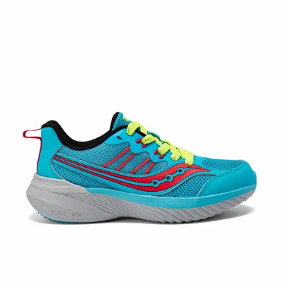 Saucony Endorphin Kdz 2.0 (little Kid/big Kid) Kid's Shoes Turquoise : 5.5 Big Kid M, Leather In Multi