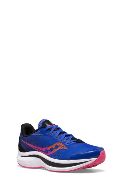 Saucony Endorphin Kdz Running Sneaker In Blue/raz