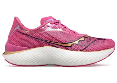 Pre-owned Saucony Endorphin Pro 3 (women's) Sneakers In Prospect Quartz/pink/gold