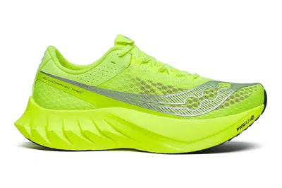 Pre-owned Saucony Endorphin Pro 4 Citron In Citron/silver