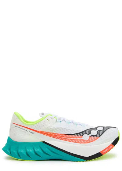 SAUCONY SAUCONY ENDORPHIN PRO 4 PANELLED MESH TRAINERS