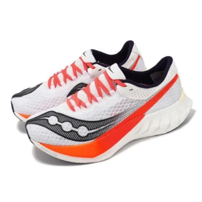 Pre-owned Saucony Endorphin Pro 4 White Black Orange Men Racing Running Shoes S20939129
