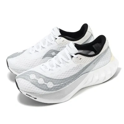 Pre-owned Saucony Endorphin Pro 4 White Silver Men Road Racing Running Shoes S20939201