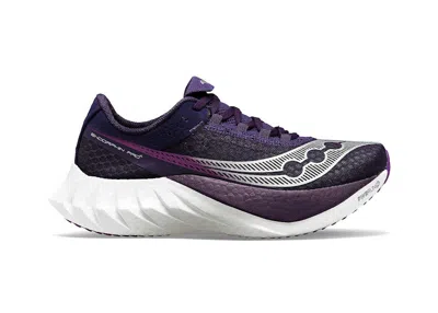 Pre-owned Saucony Endorphin Pro 4 (women's) Sneakers In Cavern/violet