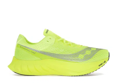 Pre-owned Saucony Endorphin Pro 4 (women's) Sneakers In Citron/silver