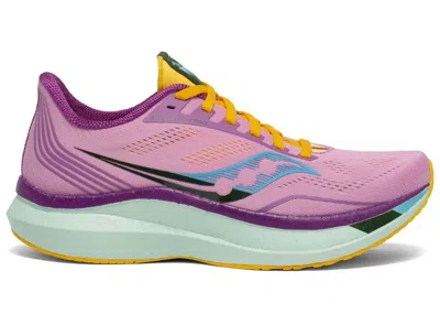 Pre-owned Saucony Endorphin Pro Future Spring (women's) Sneakers In Violet/purple/gold