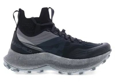 Pre-owned Saucony Endorphin Trail Mid Runshield (women's) Sneakers In Black/gravel
