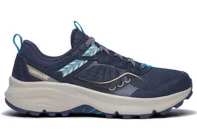 Pre-owned Saucony Excursion Tr17 (women's) Sneakers In Navy Blue/dove