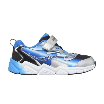 Pre-owned Saucony Flash 3.0 A/c Big Kid 'black Blue Chrome' | Kid's Size 12