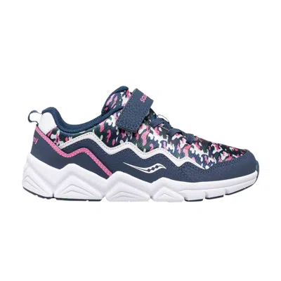 Pre-owned Saucony Flash A/c 2.0 Big Kid 'navy Camo' | Blue | Kid's Size 10.5