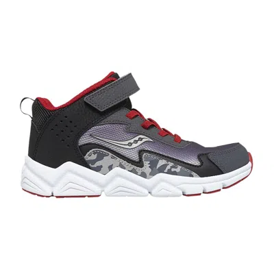 Pre-owned Saucony Flash A/c Mid Big Kid 'grey Red Camo' | Kid's Size 1.5