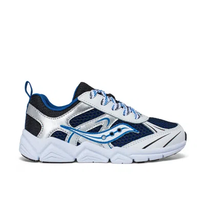 Saucony Flash Xt Sneaker - Big Kid White/blue In Multi