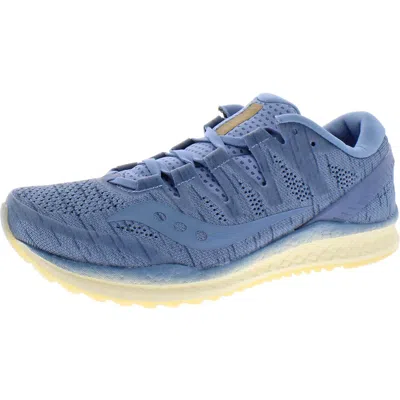 Saucony Freedom Iso 2 Womens Logo Lightweight Running Shoes In Blue