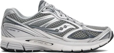 Saucony Gray & Silver Progrid Guide 7 Sneakers