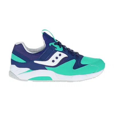 Pre-owned Saucony Grid 9000 'navy Green' | Men's Size 13