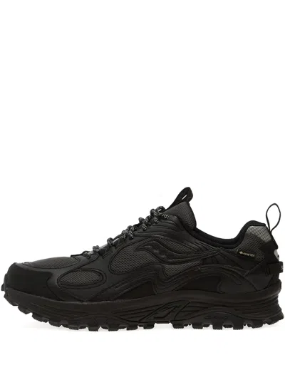 Saucony Grid Aura X Gtxl Lace-up Sneakers In Black