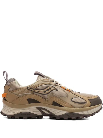 Saucony Grid Aura X Sneakers In Brown