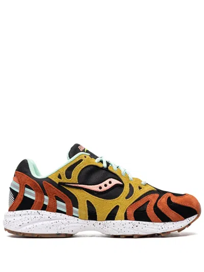 Saucony Men's Trailian Grid Azura 2000 Sneakers In Brown Mustard