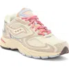 Saucony Grid Jazz 9 Sneaker In Vanilla/grey Crafted Capsule