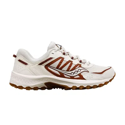 Pre-owned Saucony Grid Peak 'sand Burgundy' In Cream