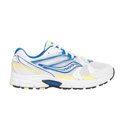 Pre-owned Saucony Grid Ride Millennium 'white Blue Yellow' | Men's Size 8