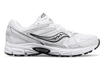 Pre-owned Saucony Grid Ride Millennium White Silver In White/silver