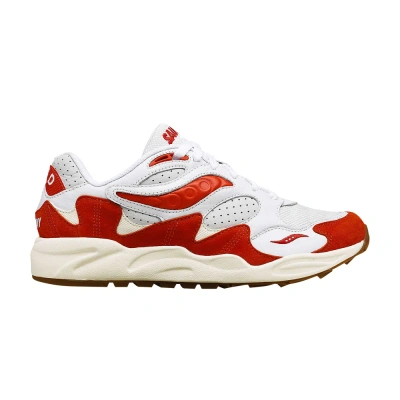 Pre-owned Saucony Grid Shadow 2 'ivy Prep - White Red'