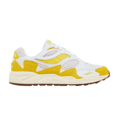 Pre-owned Saucony Grid Shadow 2 'ivy Prep - White Yellow'