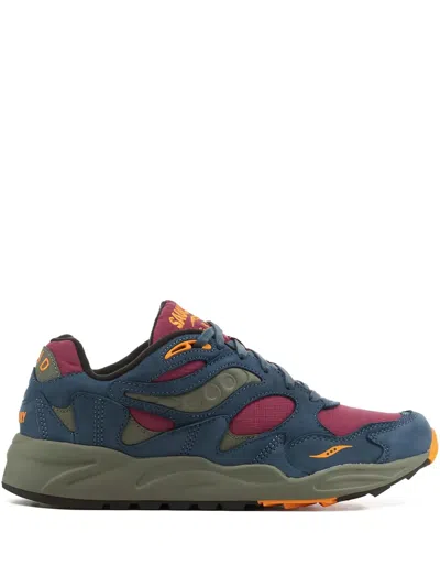 Saucony Grid Shadow 2 Lace-up Sneakers In Purple