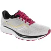 SAUCONY GUIDE 14 RUNNING SHOES IN ALLOY/CHERRY